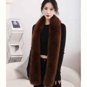 New Brown Mink Gorgeous Scarf